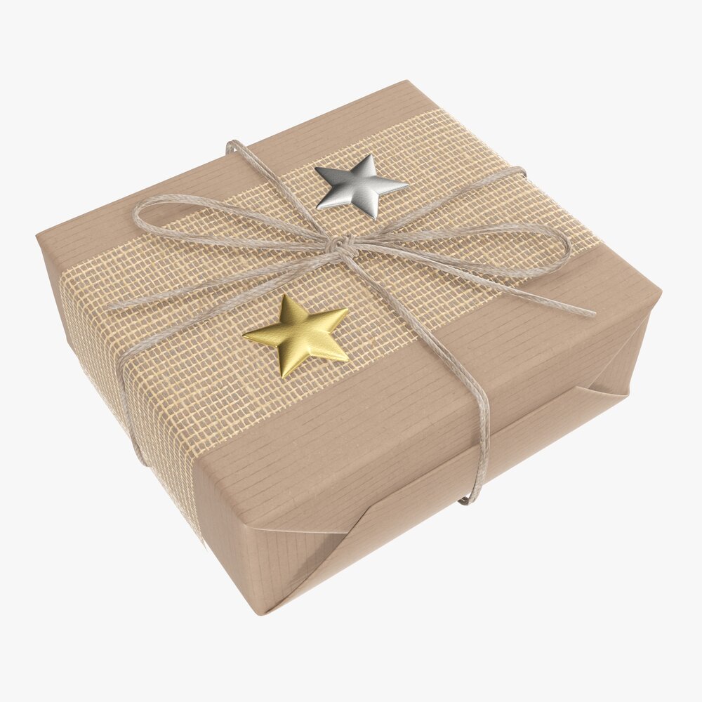 Christmas Gift Wrapped 08 3D model