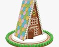 Christmas Gingerbread House Modello 3D