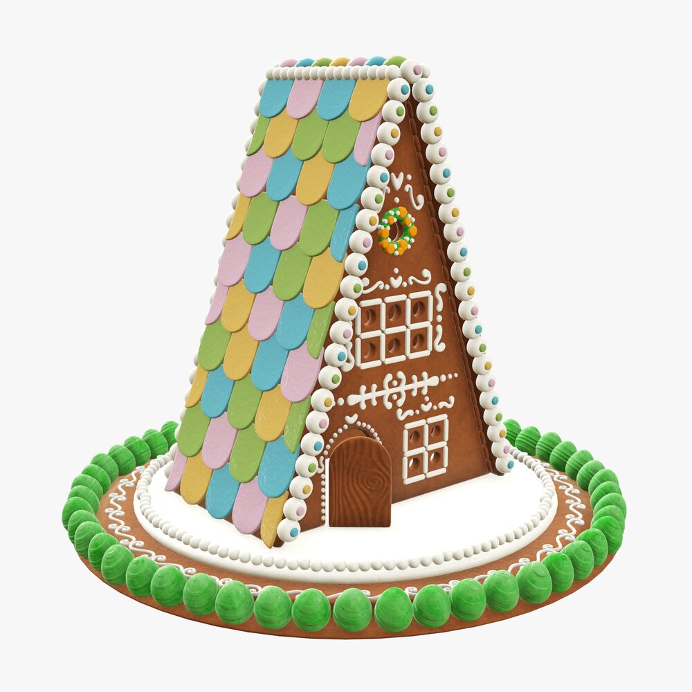 Christmas Gingerbread House 3D 모델 