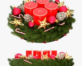 Christmas Wreath 02 3D-Modell