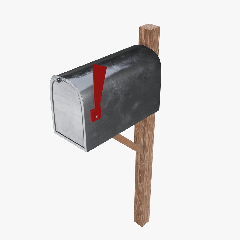 Classic Mailbox 02 3D model