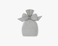 Clear Bag With Bow And Sweets 02 3d model