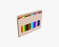 Colored Pencil Box 01 With Window Modello 3D