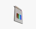 Colored Pencil Box 02 With Window 3d model