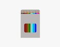 Colored Pencil Box 02 With Window 3D 모델 