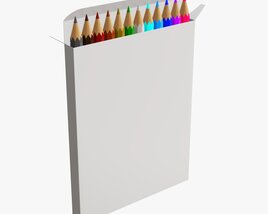 Colored Pencil Box 02 Modelo 3d