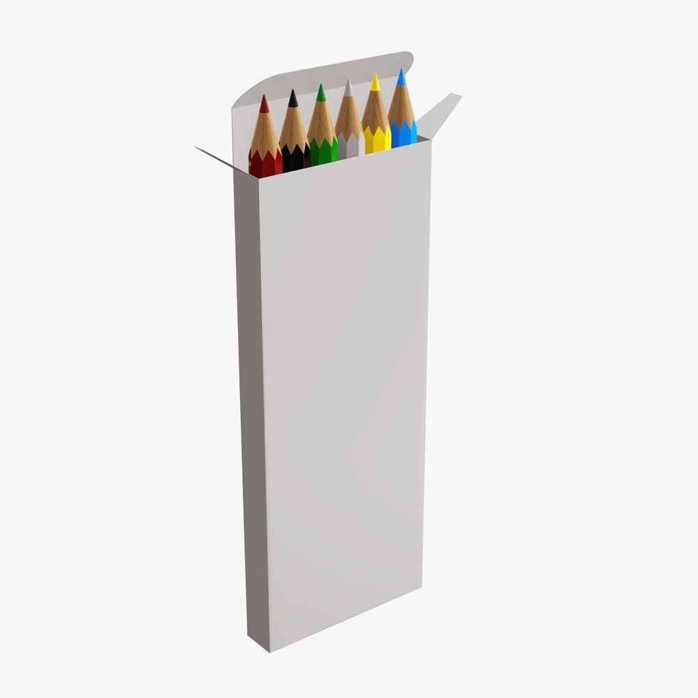 Colored Pencil Box 03 Modelo 3D