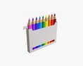 Colored Pencil Box With Window 3d model