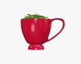Decorative Plant In Cup Modelo 3d