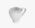 Decorative Plant In Cup 3D модель