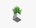 Decorative Potted Long Grass 3D-Modell