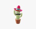 Decorative Stylized Cactus Modello 3D