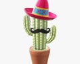 Decorative Stylized Cactus Modelo 3D