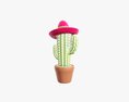 Decorative Stylized Cactus 3d model