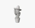 Decorative Stylized Cactus 3D-Modell
