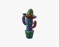 Decorative Stylized Cactus Modello 3D