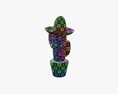 Decorative Stylized Cactus 3D модель
