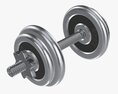 Dumbbell Handle With Weights 3D-Modell