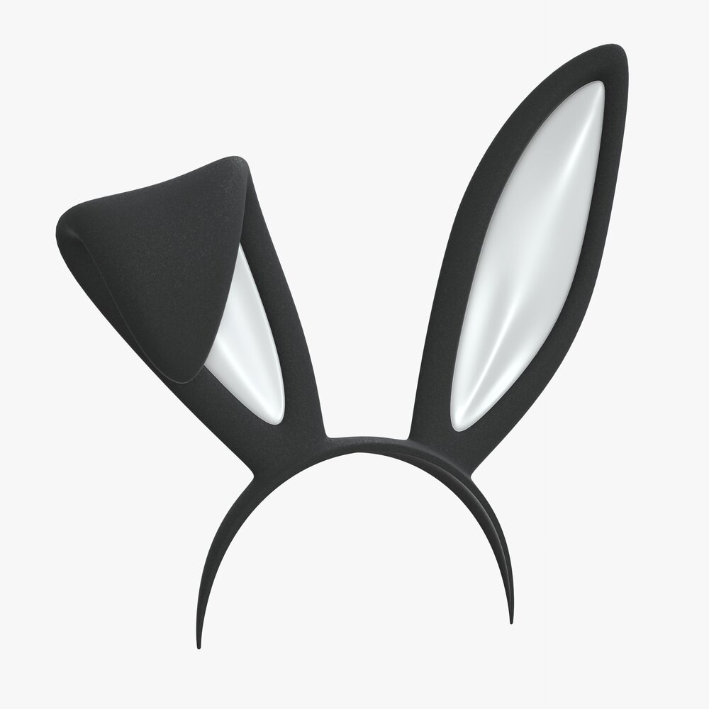 Headband Bunny Ears 3D model