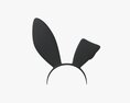 Headband Bunny Ears 3d model