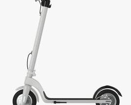 Electric Scooter 01 White 3D model