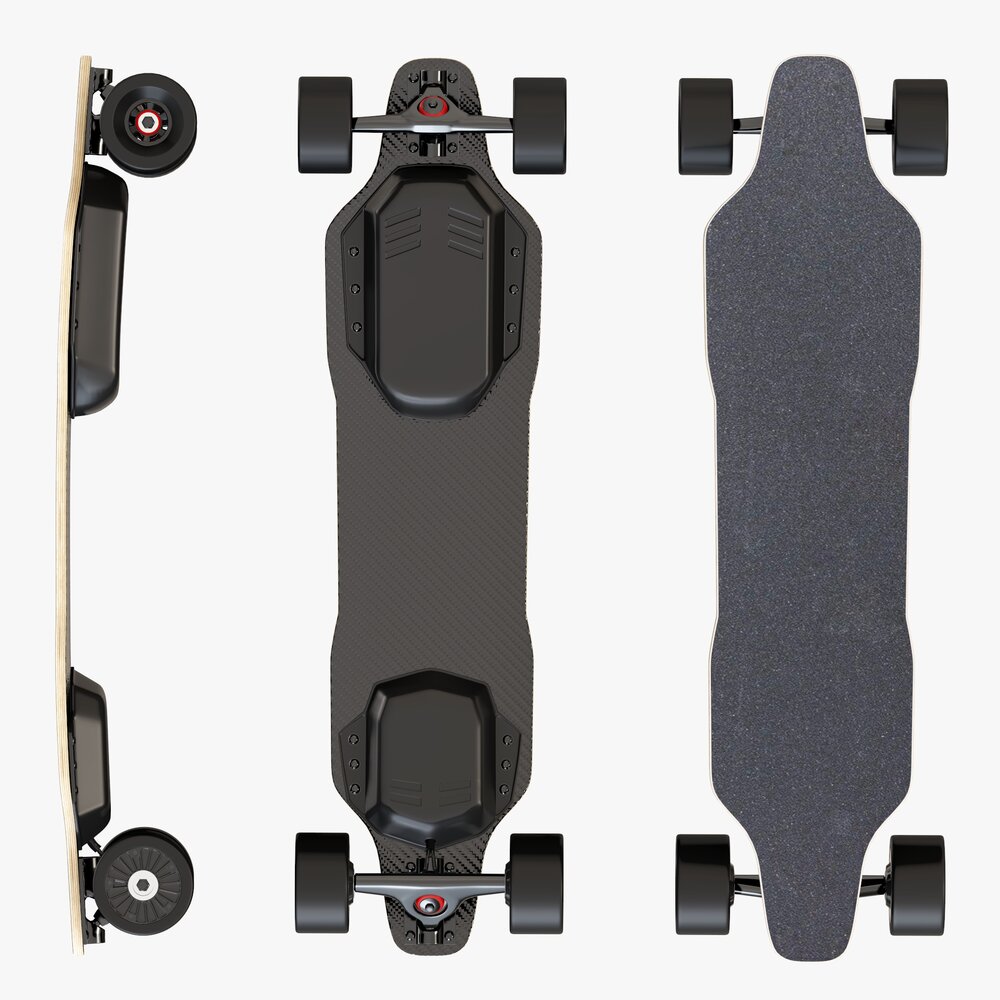 Electric Skateboard 01 Modelo 3D