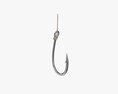 Fishing Hook With Line 3D модель