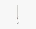 Fishing Hook With Line Modelo 3D