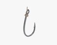 Fishing Hook With Line 3d model