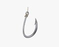 Fishing Hook With Line Modelo 3d