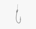 Fishing Hook With Line Modelo 3D