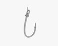 Fishing Hook With Line Modelo 3d