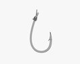 Fishing Hook With Line Modello 3D