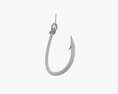 Fishing Hook With Line 3D-Modell