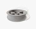 Fishing Line With Spool Single 01 3D 모델 