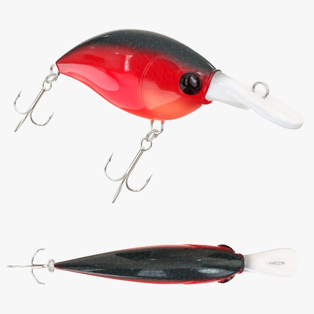 Fishing Lure Crank Type 3D модель
