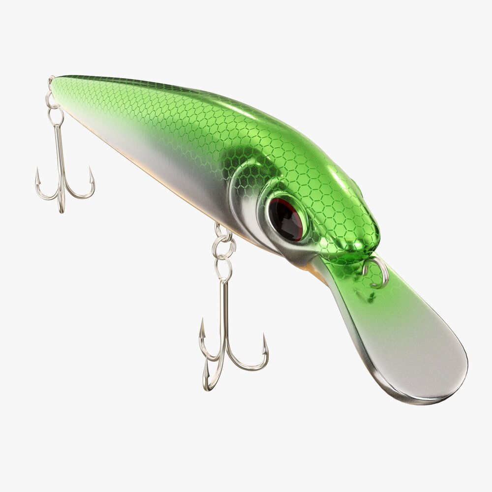 Fishing Lure Minnow Type 01 3D модель