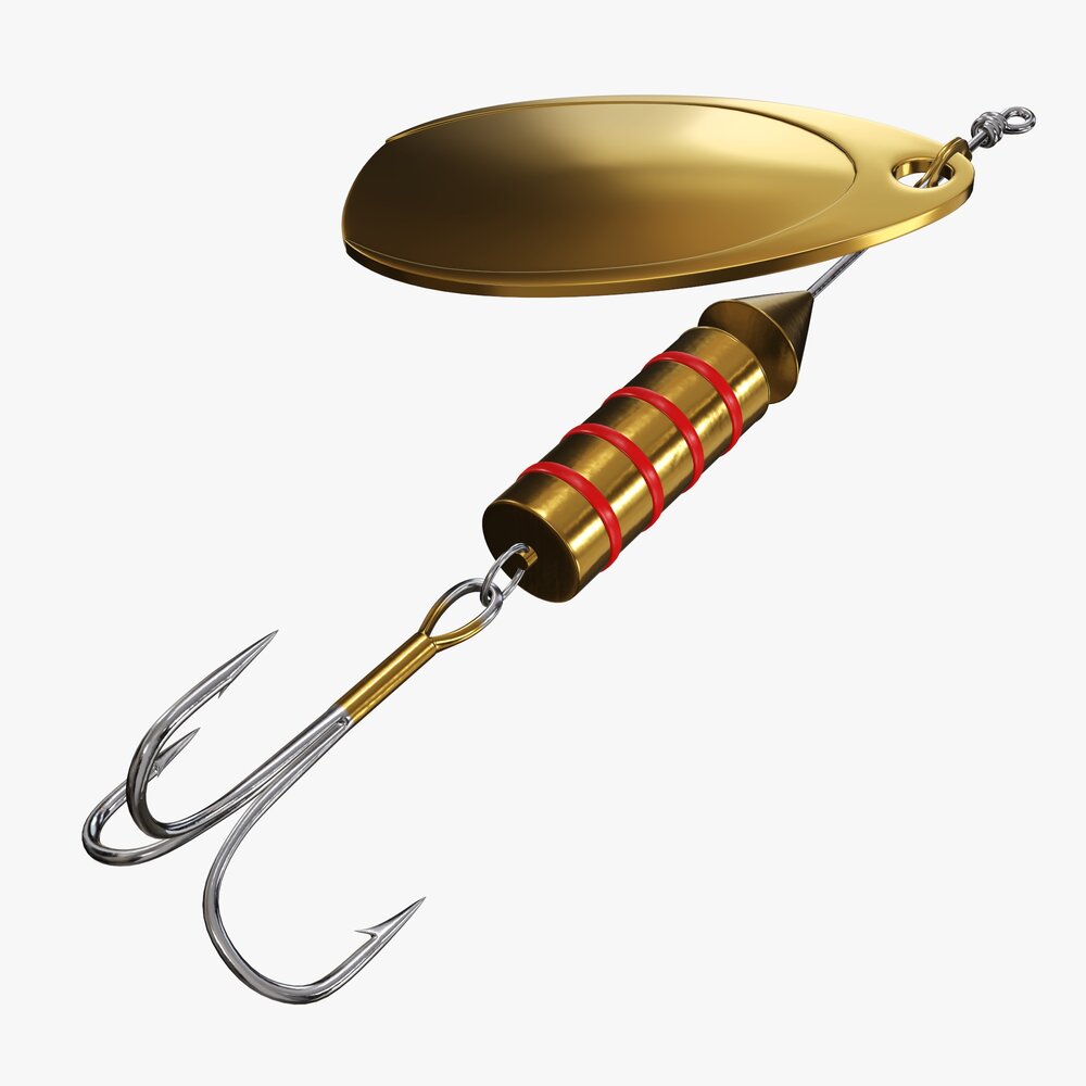 Fishing Spinner Bait 01 3Dモデル
