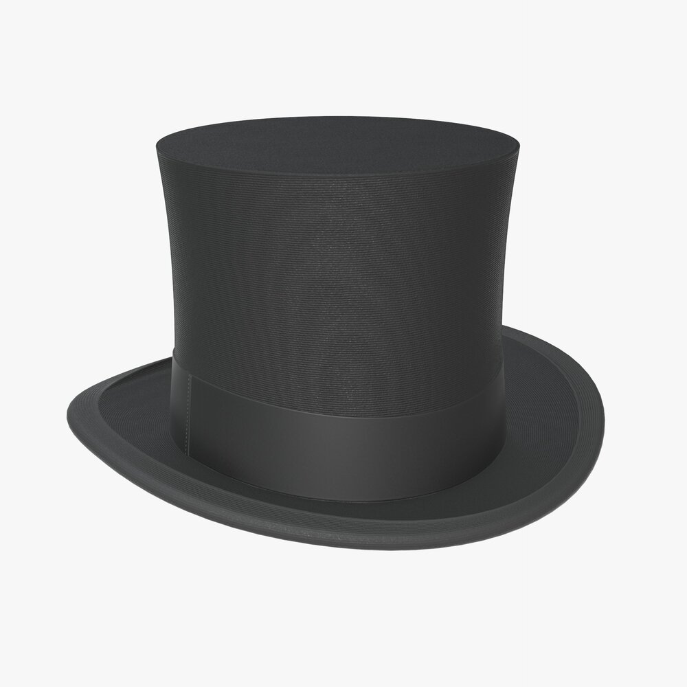 Black Top Hat 3D model