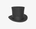 Black Top Hat Modello 3D