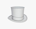 Black Top Hat Modello 3D