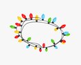 Glowing Christmas Lights 3D-Modell