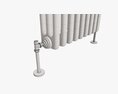 Horizontal Column Bare Radiator 03 3D 모델 