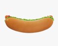Hot Dog With Ketchup Salad Tomato V2 Modello 3D