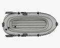 Inflatable Boat 01 Gray Modello 3D