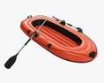Inflatable Boat 01 Orange Modello 3D