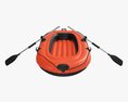 Inflatable Boat 01 Orange 3D модель
