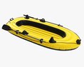 Inflatable Boat 01 Yellow Modèle 3d