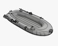 Inflatable Boat 01 Yellow 3D 모델 