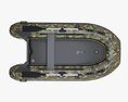 Inflatable Boat 02 Camouflage 3D 모델 